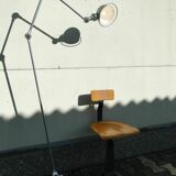 Floor lamp brushed jielde 3 arms of jeans louis domecq france 1960