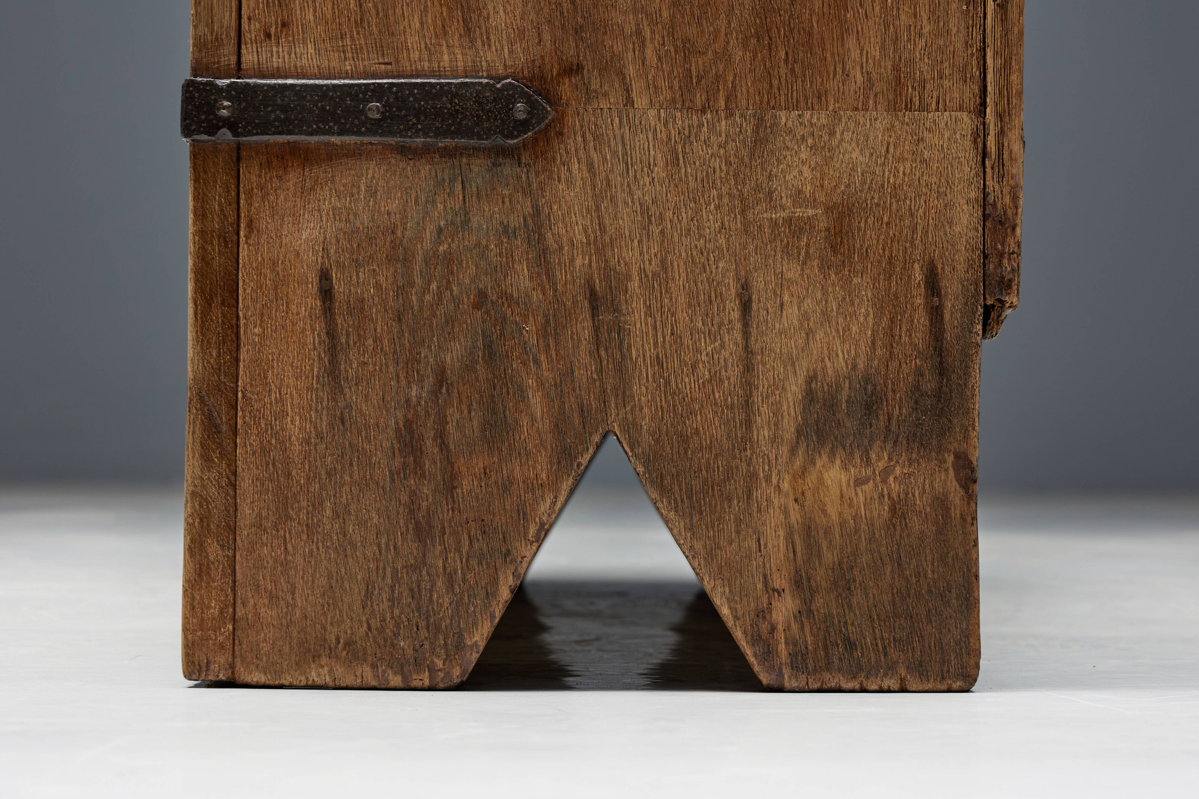 Brutalist Folk Art Cabinet, Spain, 18th Century