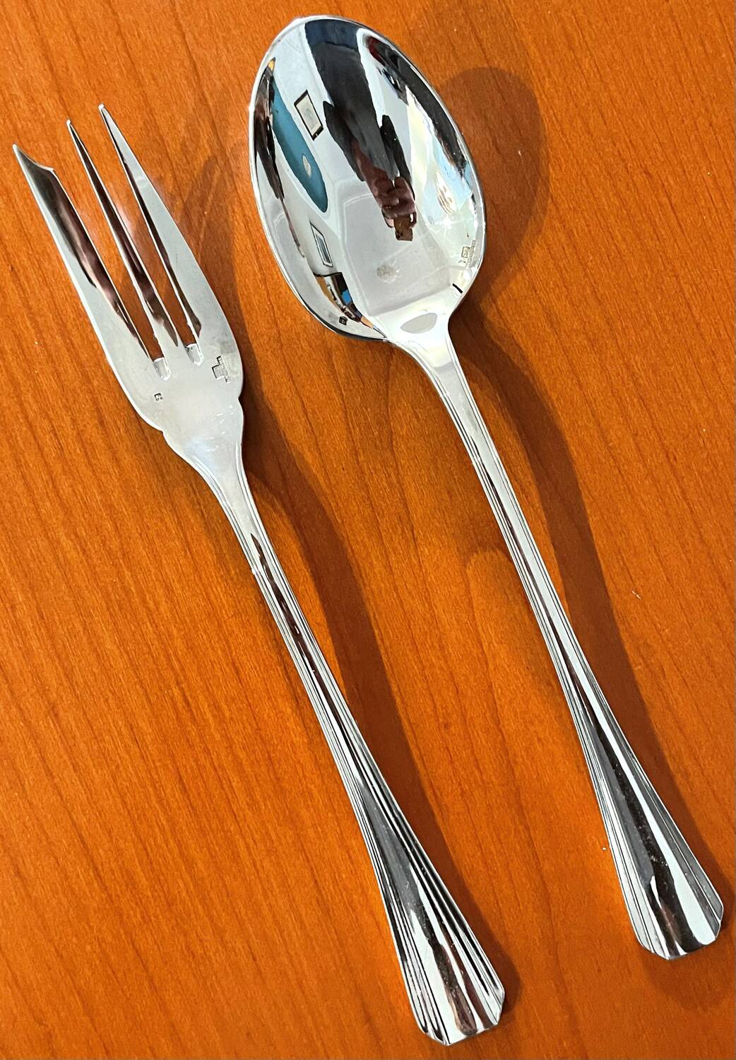 Christofle boréal, 2 serving cutlery very good condition