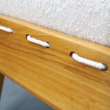 1950s pair of restored Uno and Osten Kristiansson "Hunting" chairs and ottoman