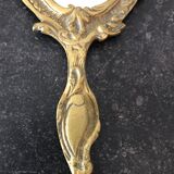 Brass hand mirror