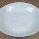 Large round porcelain dish Limoges France gilding gold edging