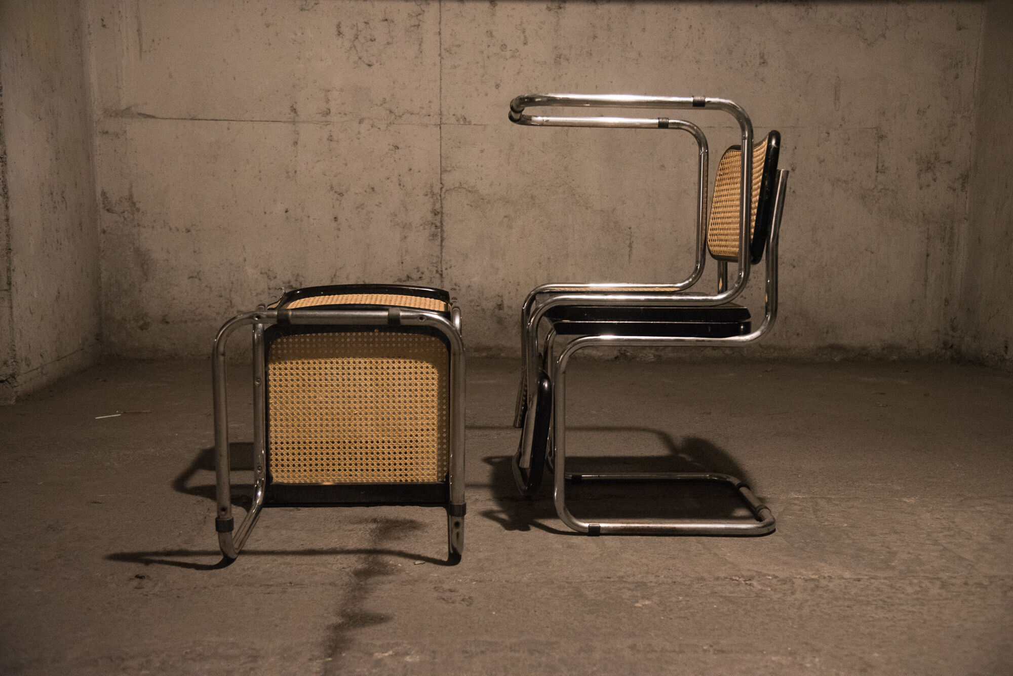 Set of 3 vintage B32 chairs by Marcel Breuer