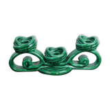 Green ceramic Vallauris Bougeoir