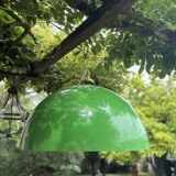 Green metal industrial pendant light