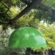 Green metal industrial pendant light
