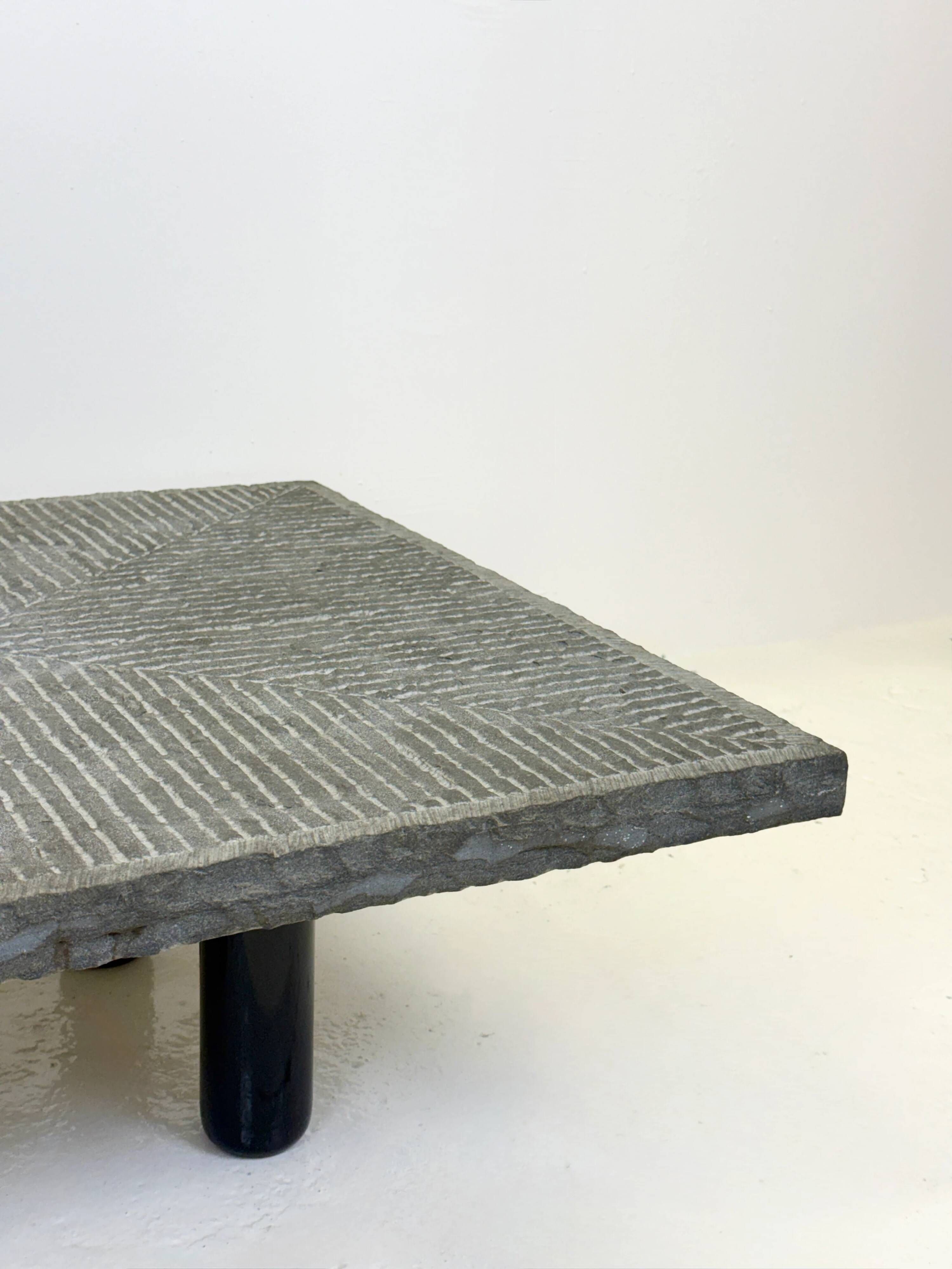 Coffee table "Granit" by Giulio Lazzotti for Mageia, Italy, 1981