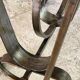 Vintage Brutalist Steel Magazine Rack