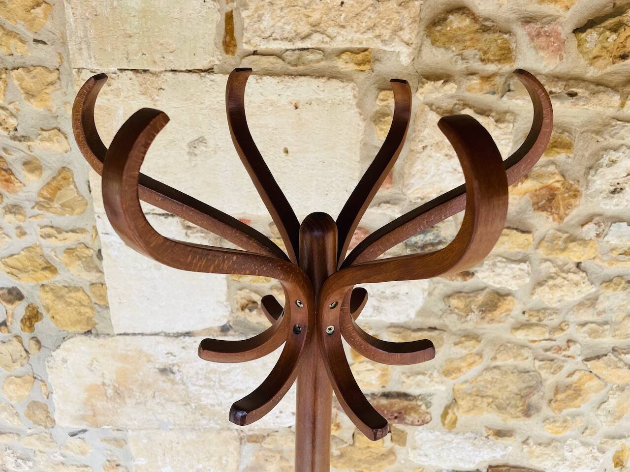 Vintage coat rack on feet by Baumann, circa 60s