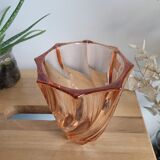 Vase Luminarc tourbillon en verre rose