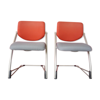 Paire de chaise Steelcase Strafor  design 2000