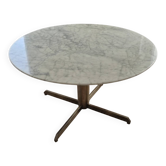 Marble table 120 cm in diameter from 1980.