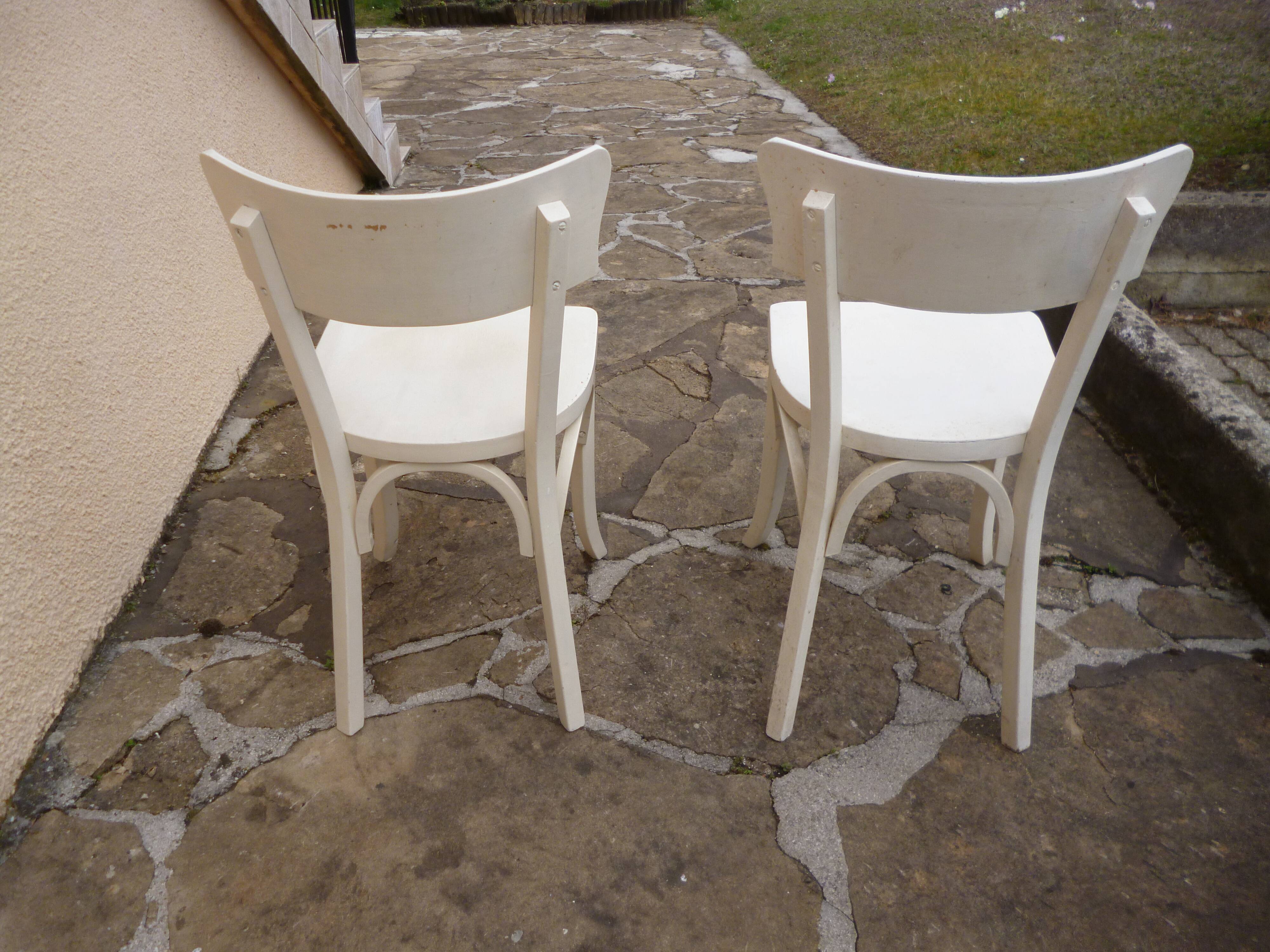 Pair of bistro chairs