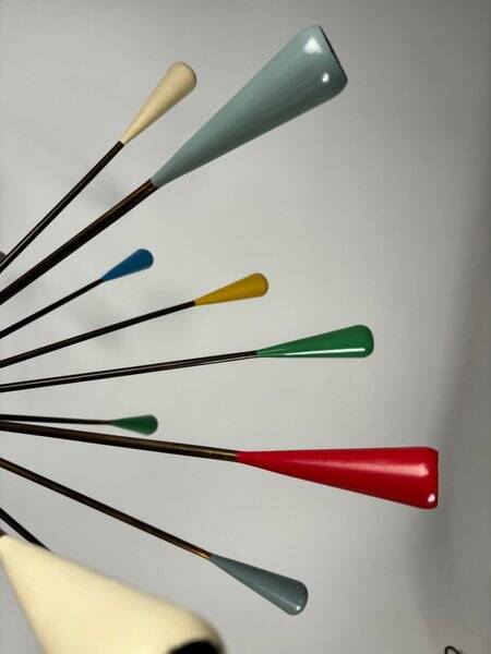 Mid-Century Sputnik Chandelier attributed to Stilnovo, Italy, 1950s