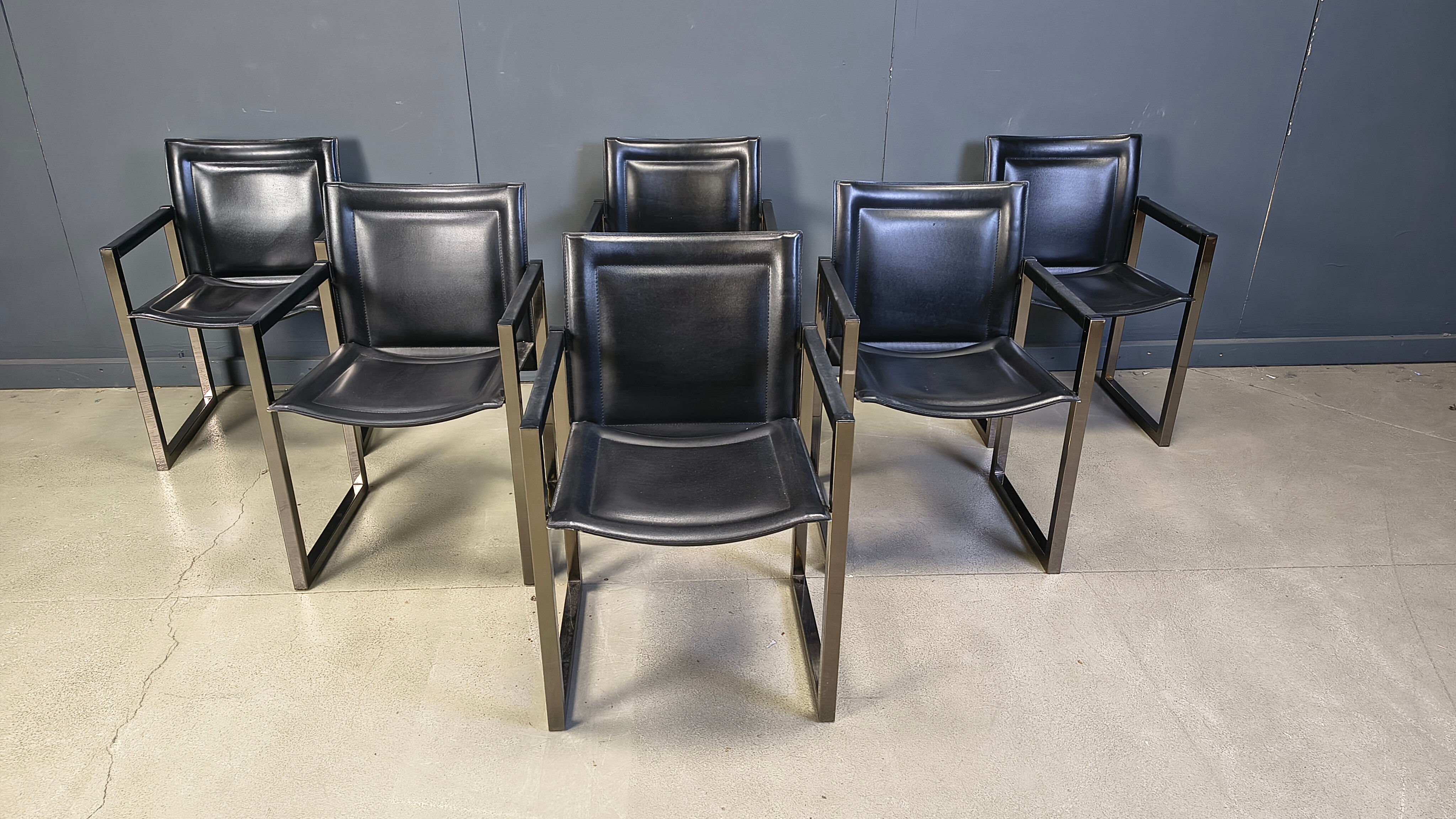 Vintage dining chairs by Arrben, 1980s