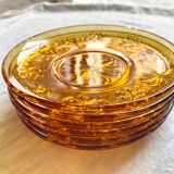 6 vintage dessert plates Vereco