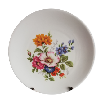 Assiette porcelaine fleurs Chauvigny