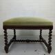 Old bench twisted wood stool