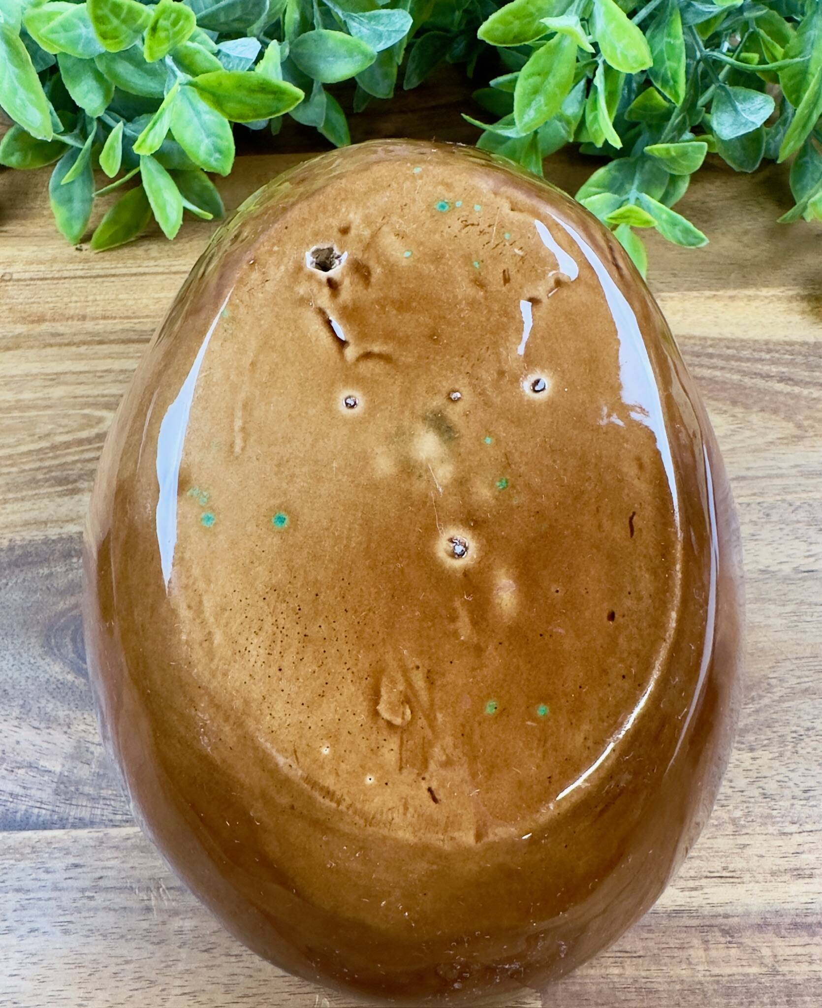 Decorative ceramic catchall in leaf shape – vintage