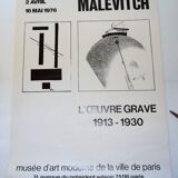 Malevitch exhibition poster the serious work