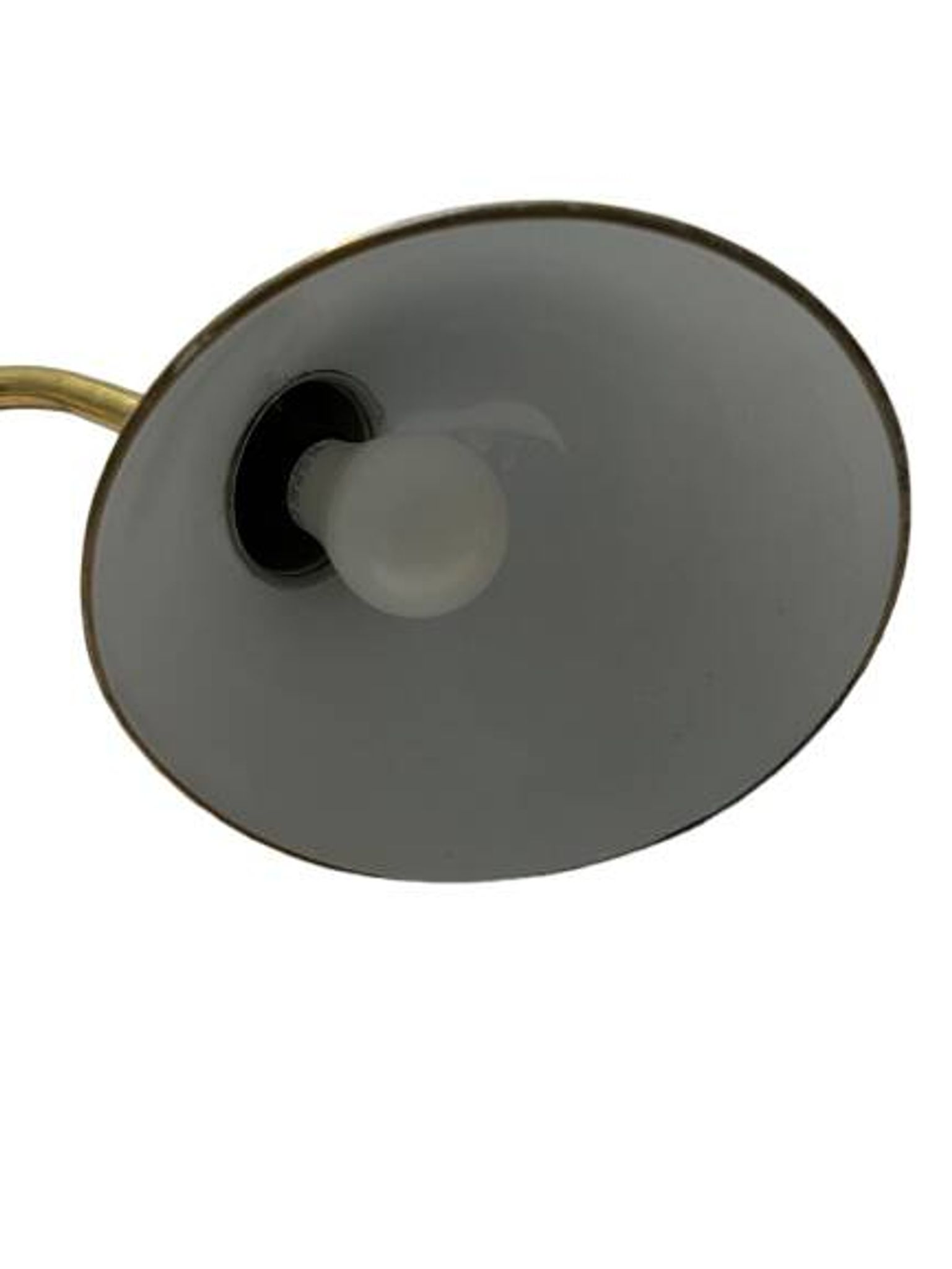 Pair of exterior or interior wall lights in gilded metal, 60s/80s
