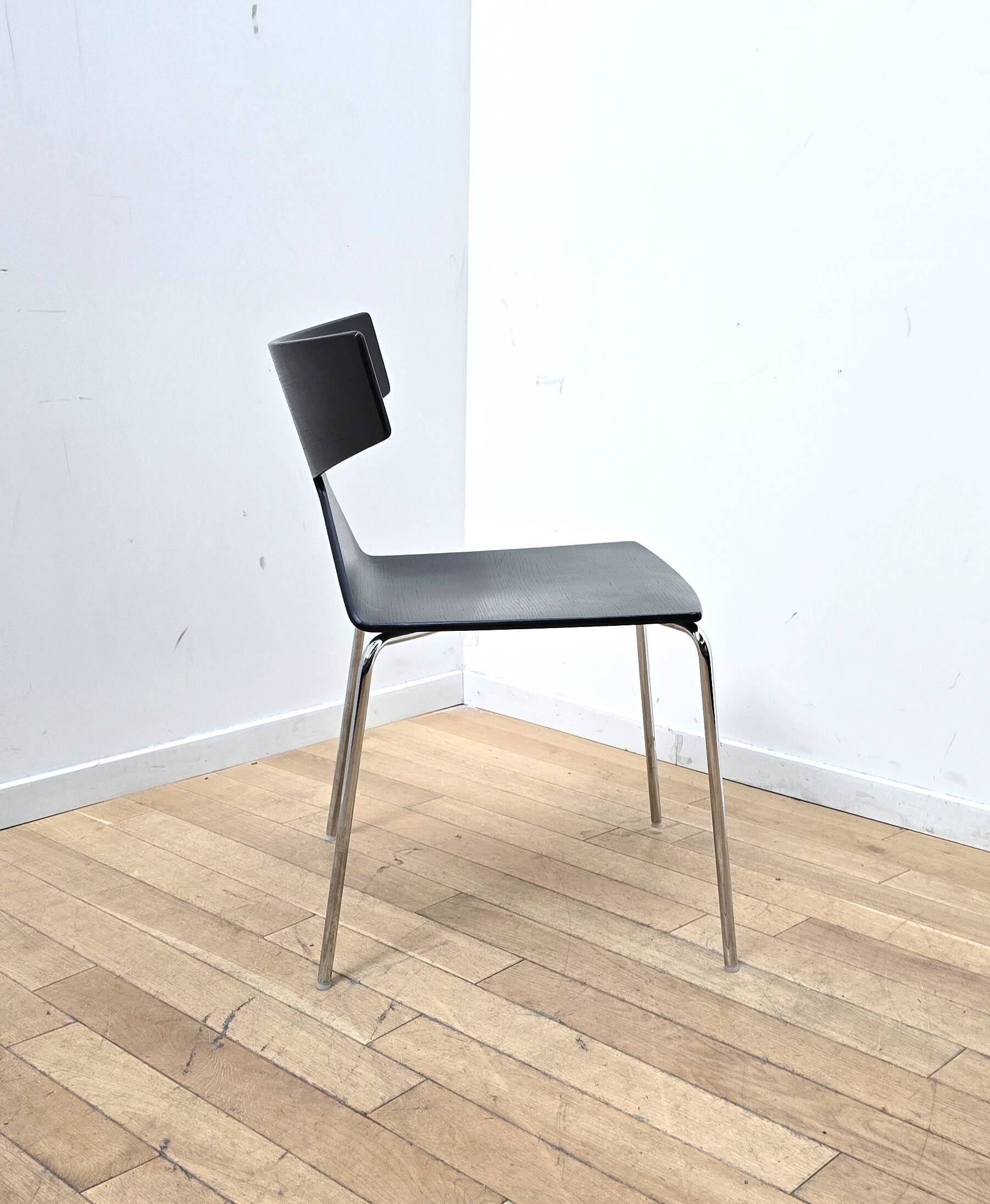 Set of 8 Saya dining chairs, Arper