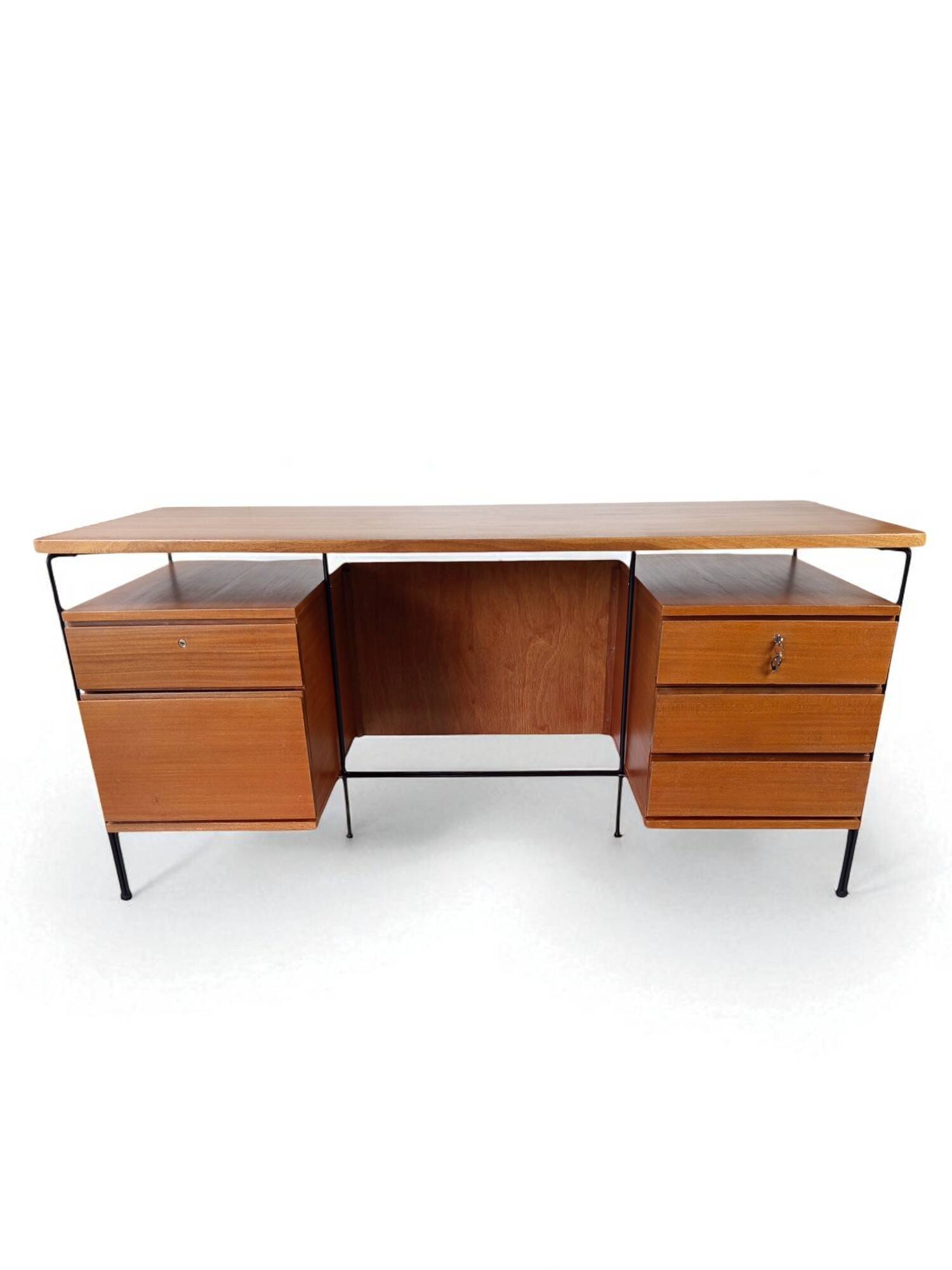 Double caisson desk modernist ARP (Guariche, Motte, Mortier) – 1955