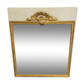 Miroir trumeau doré époque 18eme - 100x80cm