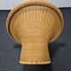 Vintage Egon Eiermann wicker chair model E 10