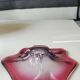 Vide poche forme florale libre. Aux tons roses. Style Murano. Diam 24 cm