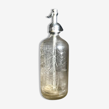 Ancien siphon en verre