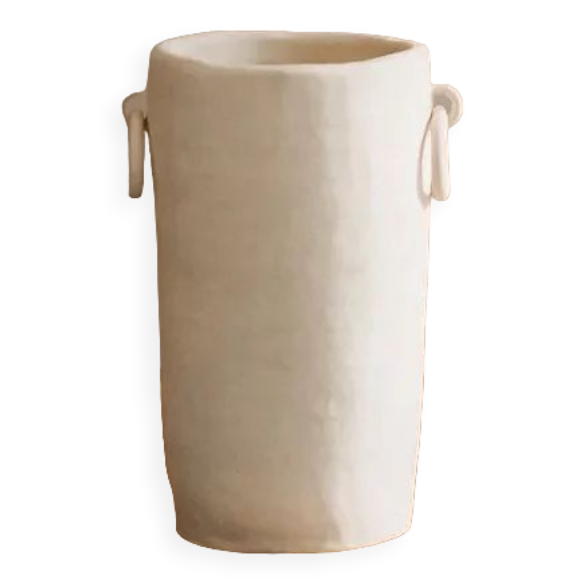 2 ring cream vase - Claycraft