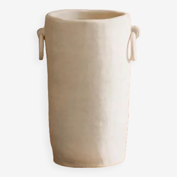 Vase crème 2 rings - Claycraft