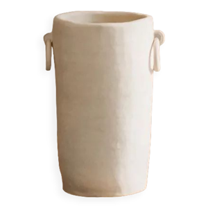 Vase crème 2 rings -