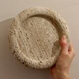 Cecilia – Travertine Round Tray  | W20cm H 2cm