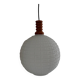 Scandinavian opaline glass pendant, 1950.