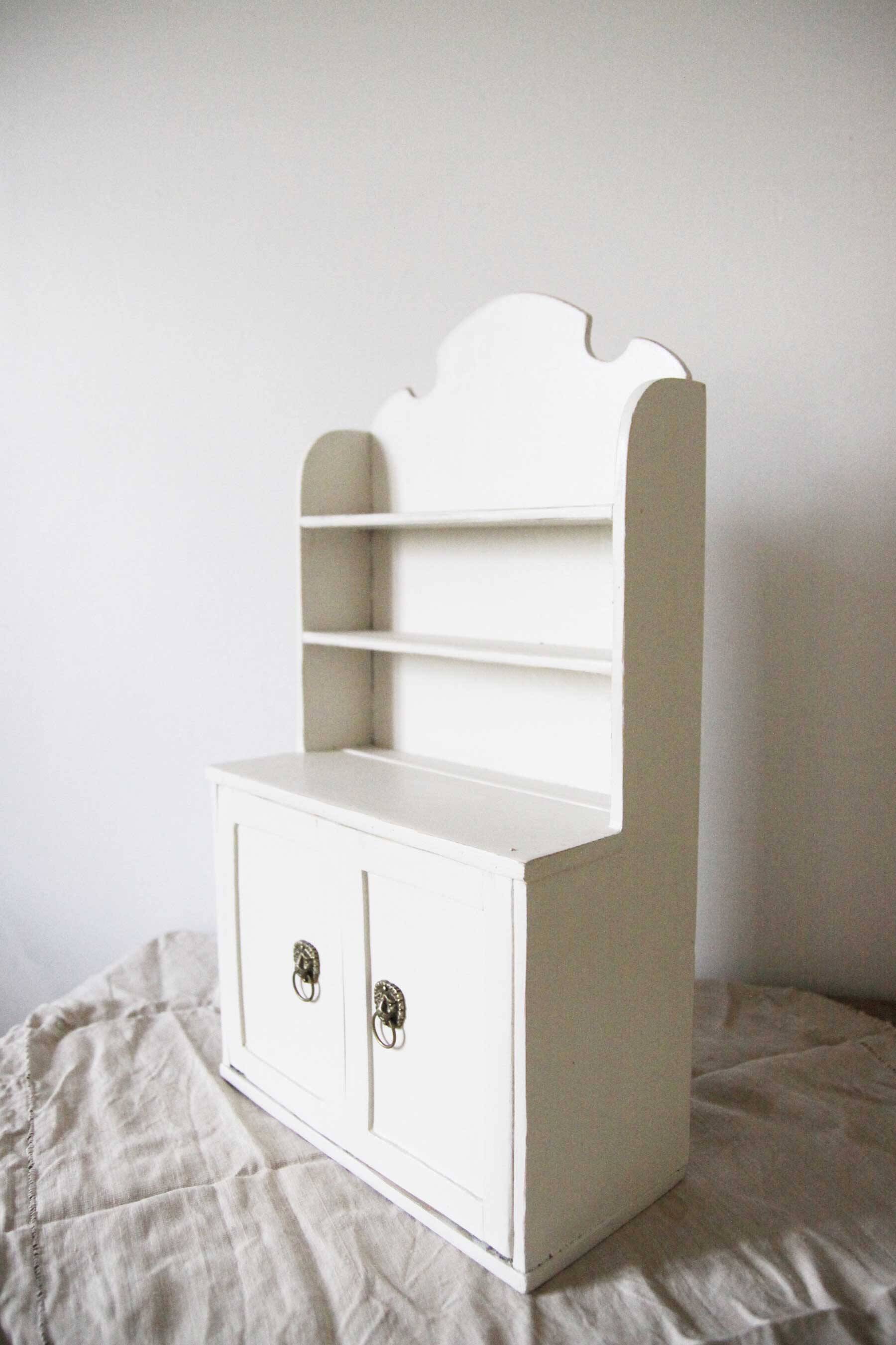 Vintage doll's cabinet sideboard