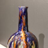 Multicolored vase M.Pussiaux