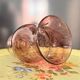 Biot glass tealight candle holder