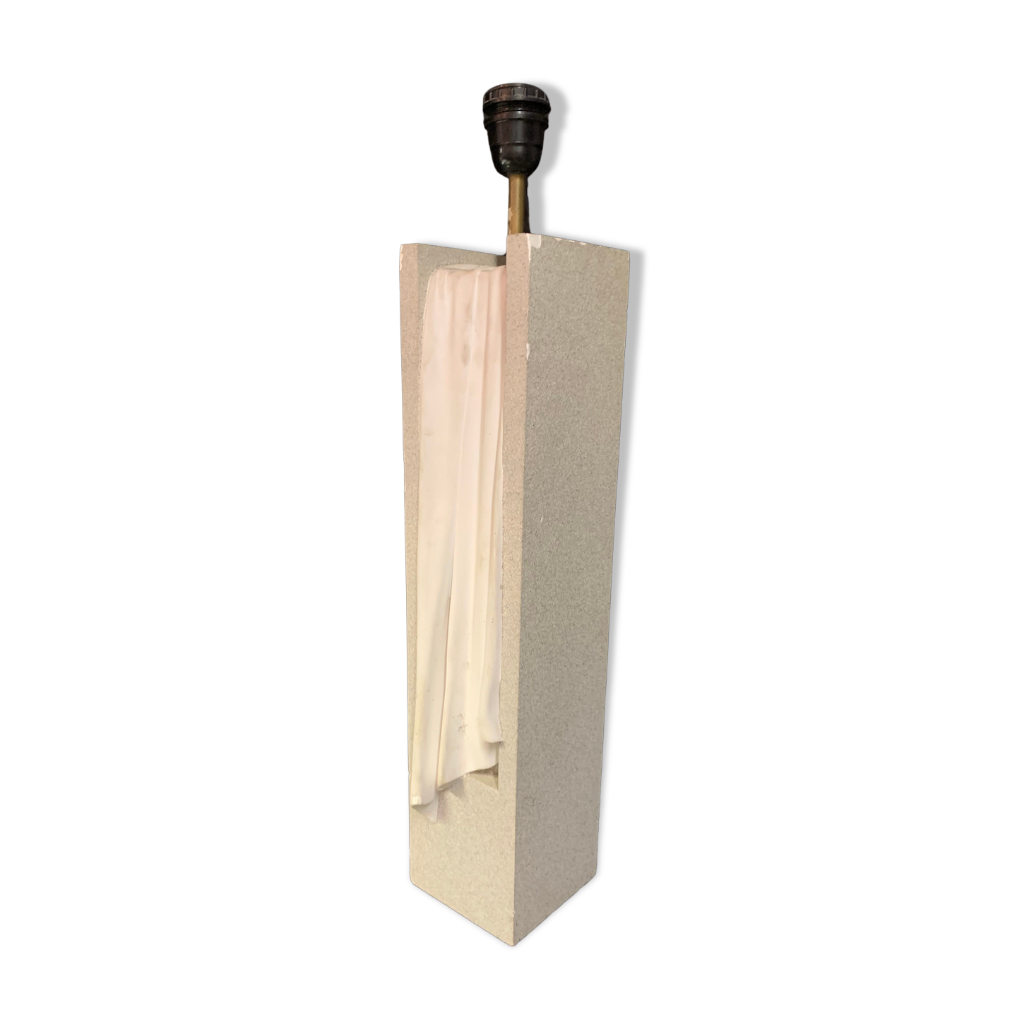 Plaster lamp foot design 1960