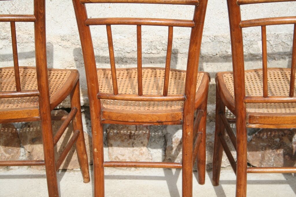 Series of 6 bistro chairs from the 1930