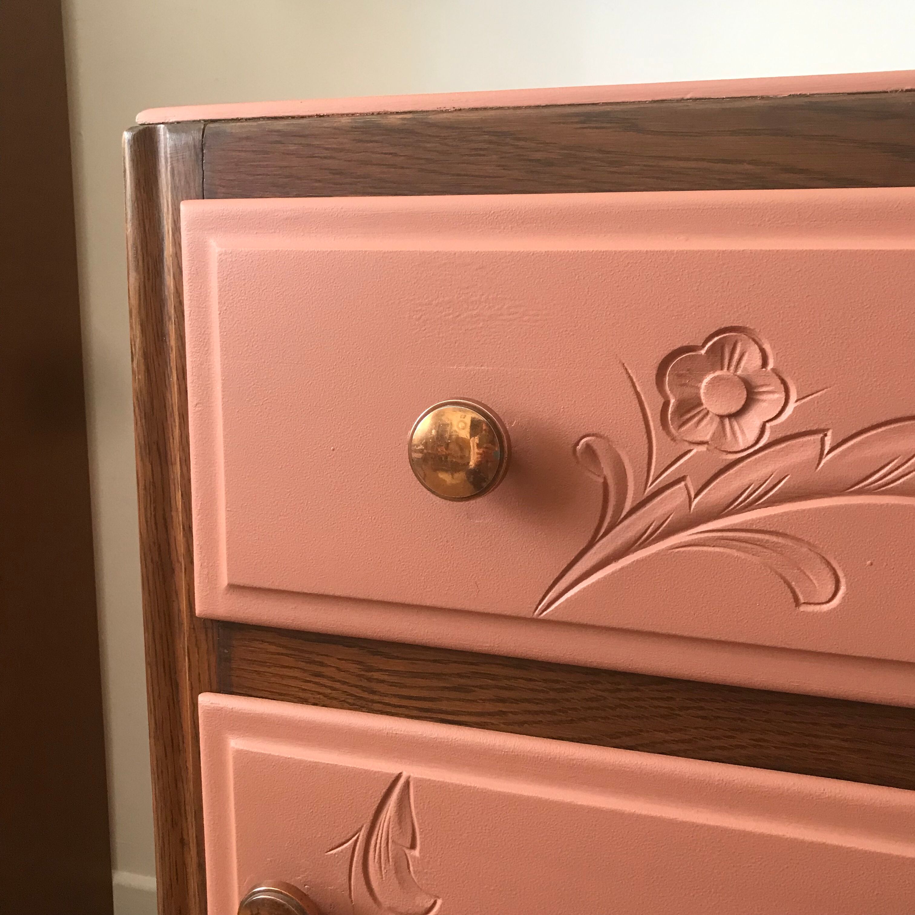 Commode Art Deco et terracotta