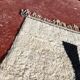 Beni Ouarain Berber rug in cream with black pattern 300x200 cm – natural wool