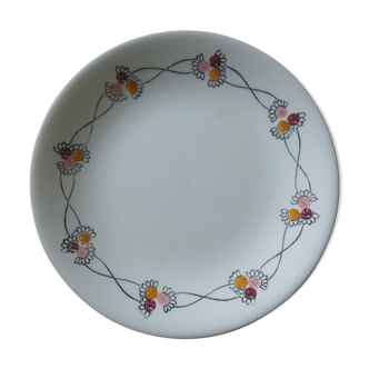 Assiette plate Gien modèle Fleurettes