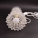 Elegant Table Lamp in Rostrato Murano Glass Vase attributed to Barovier & Toso, 1940s