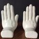 Pair of vintage bookends Ceramic hands