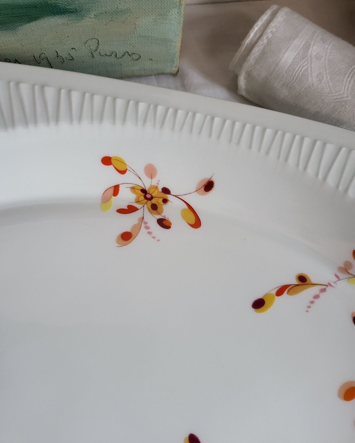 Grand Plat de Service en Porcelaine Haviland France Limoges