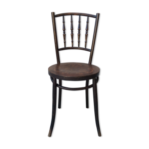 Chaise bistrot Luterma décor thermoformé,