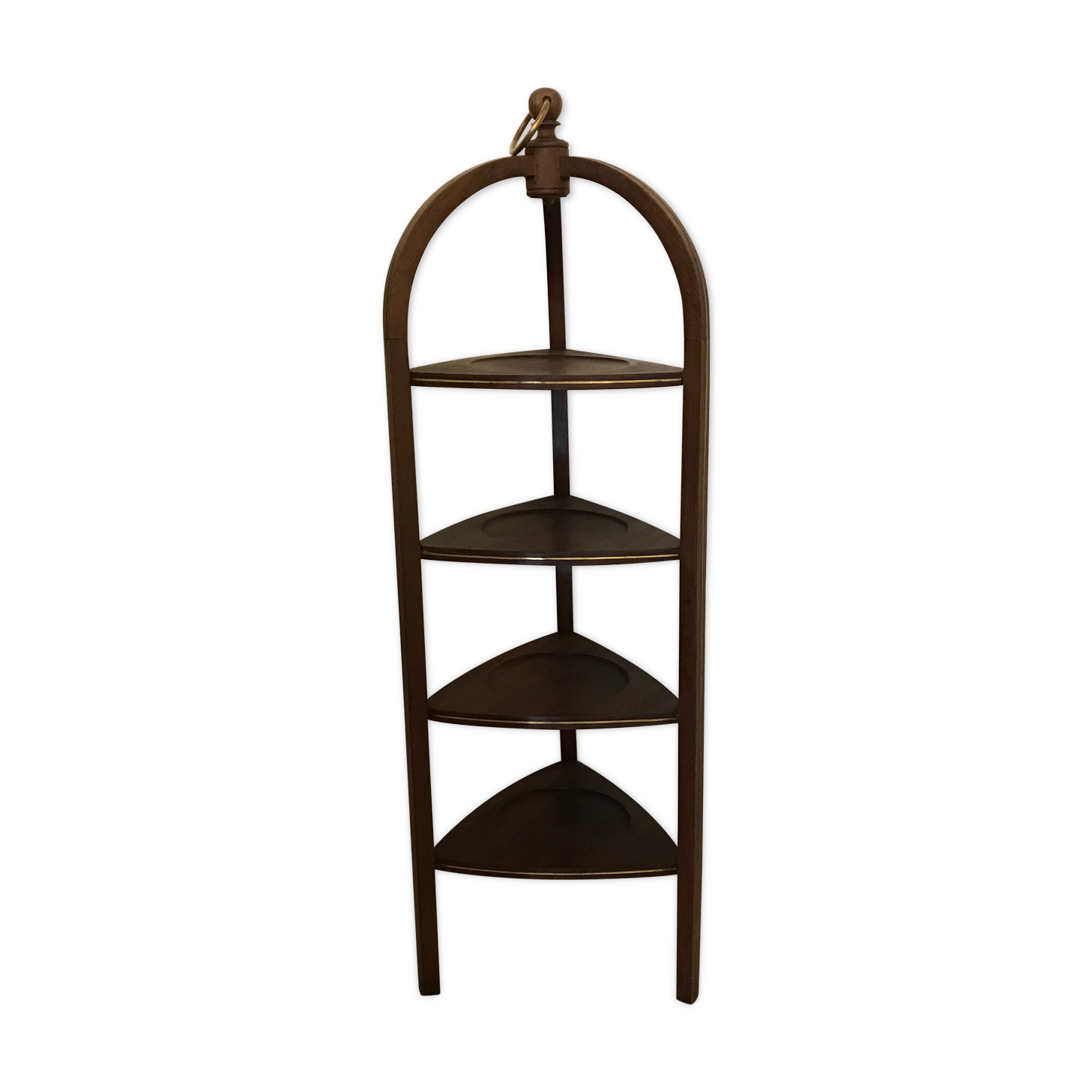 Shelf on feet or servant dumb wooden tripod