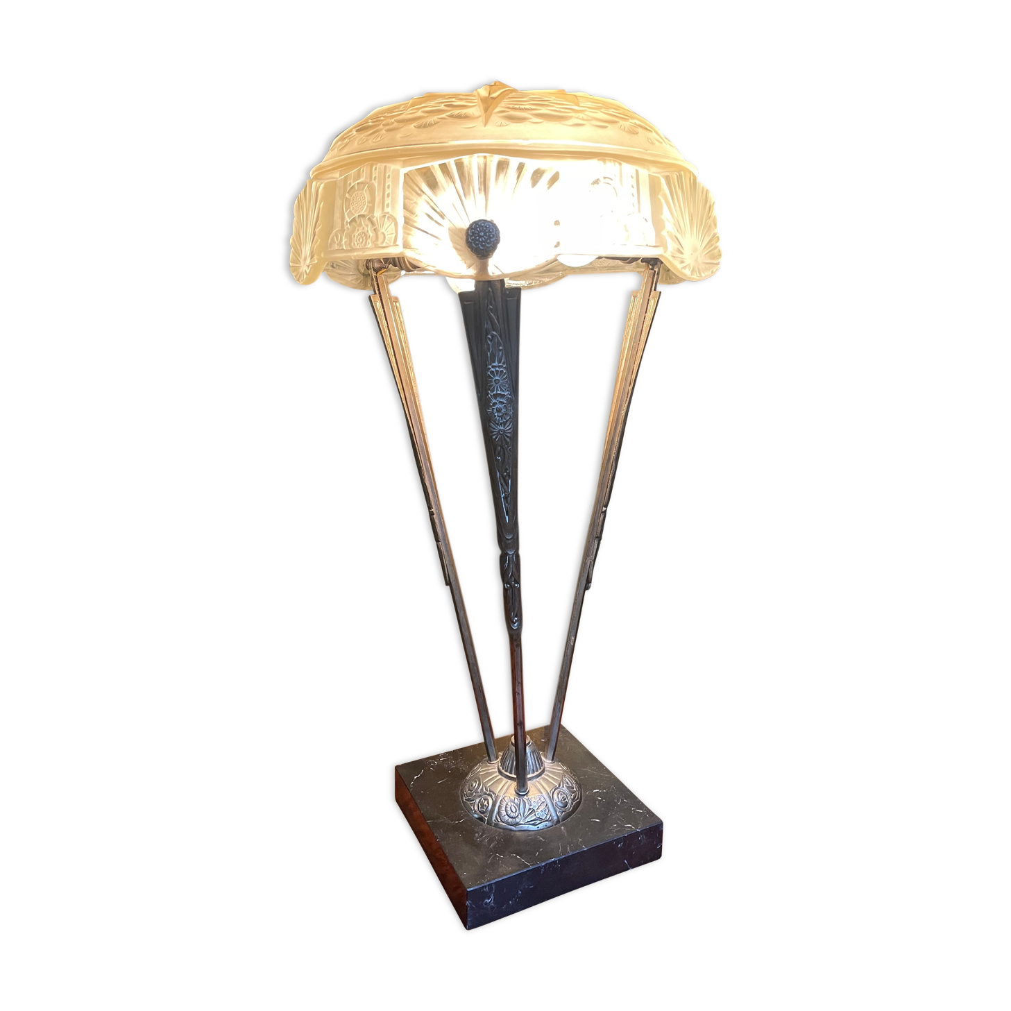 Art Deco period lamp signed Muller